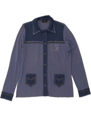 Multipurpose Layering Fabric GATTINONI Womens Shirt IT 48 XL Blue Colourblock Viscose