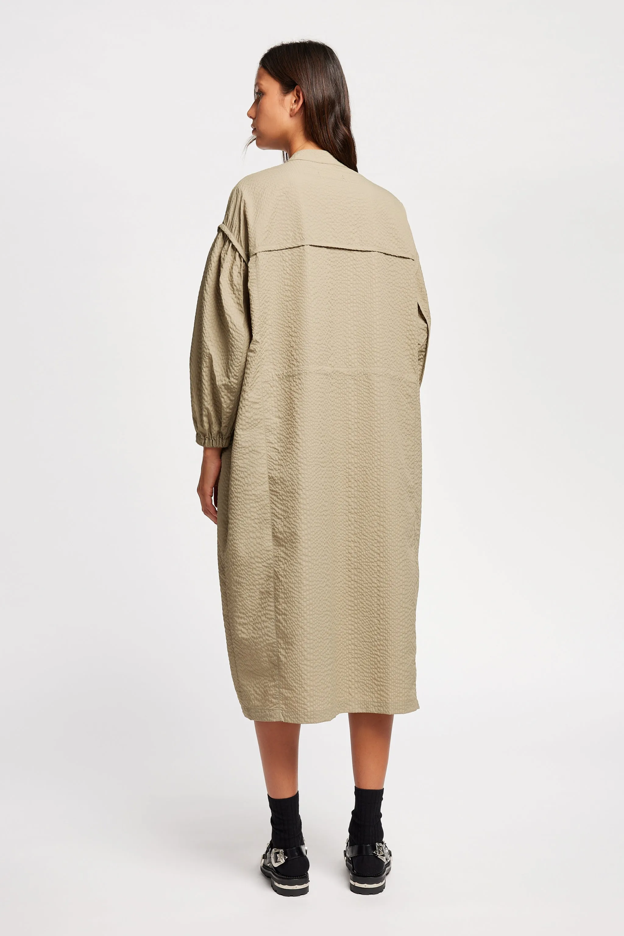 Parapet Dress Stone Airy Silk