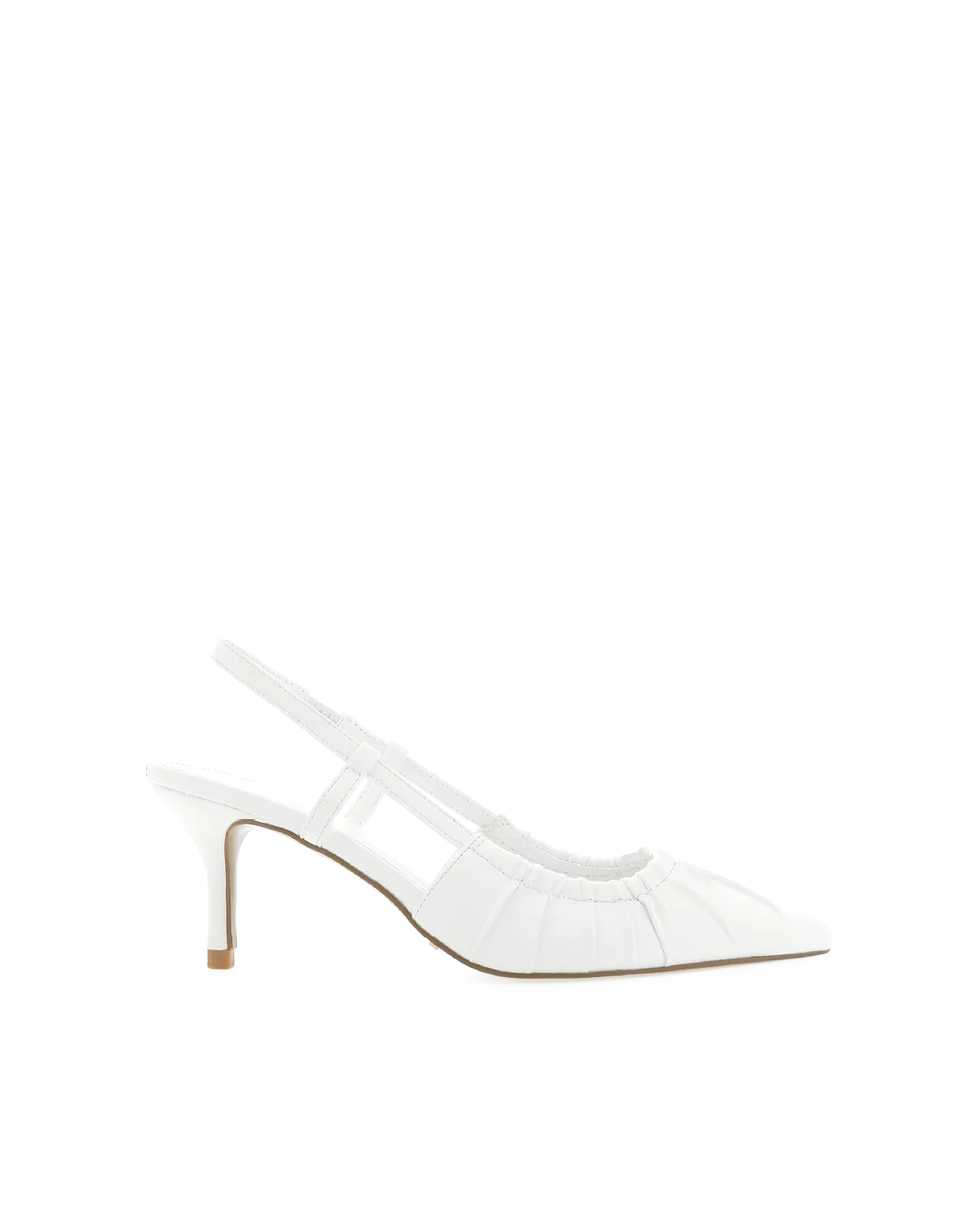 Comfortable Heeled Sandals Comfy Sandals DANI - WHITE