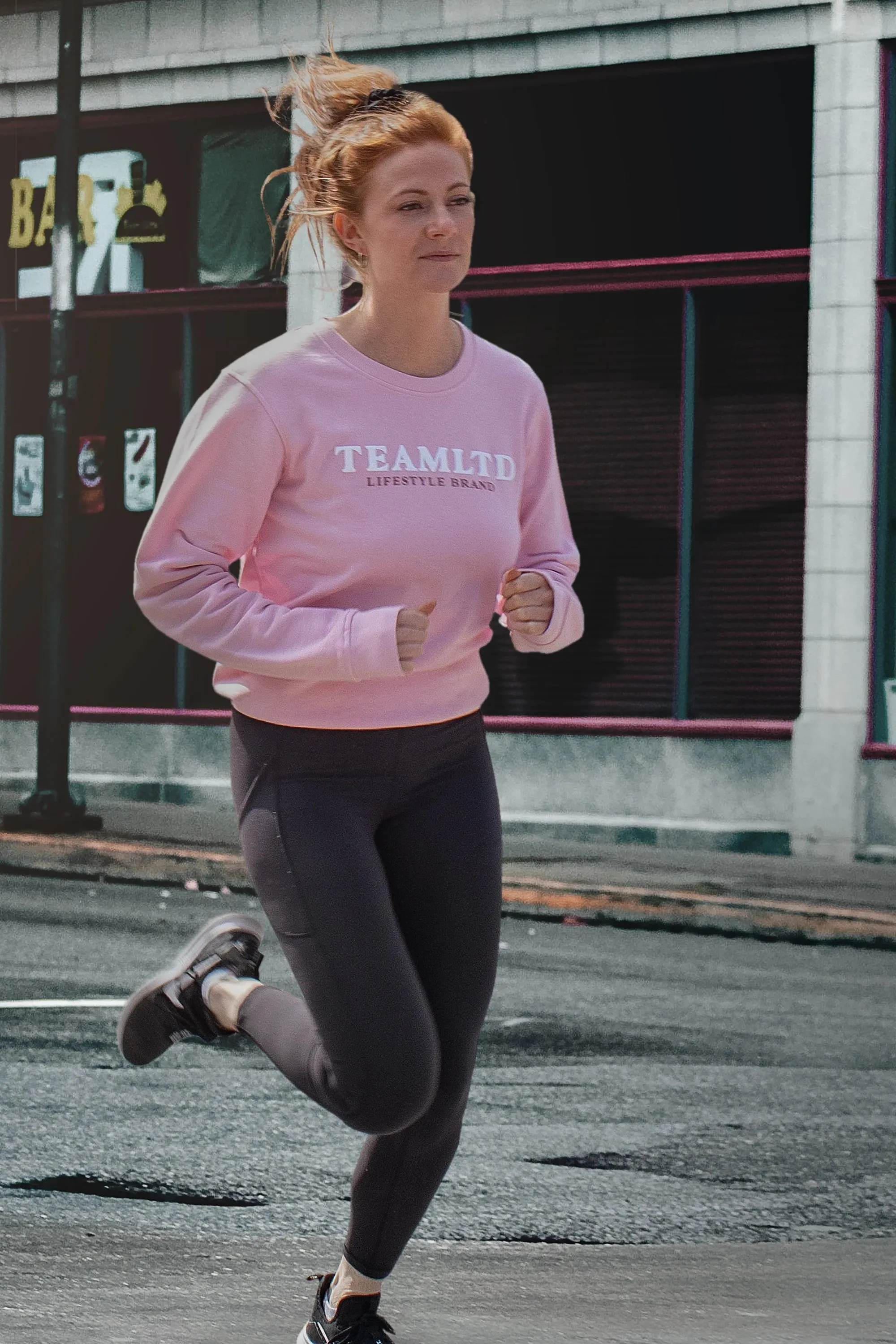 Trendy Colors casual top Breast Cancer Support Crewneck