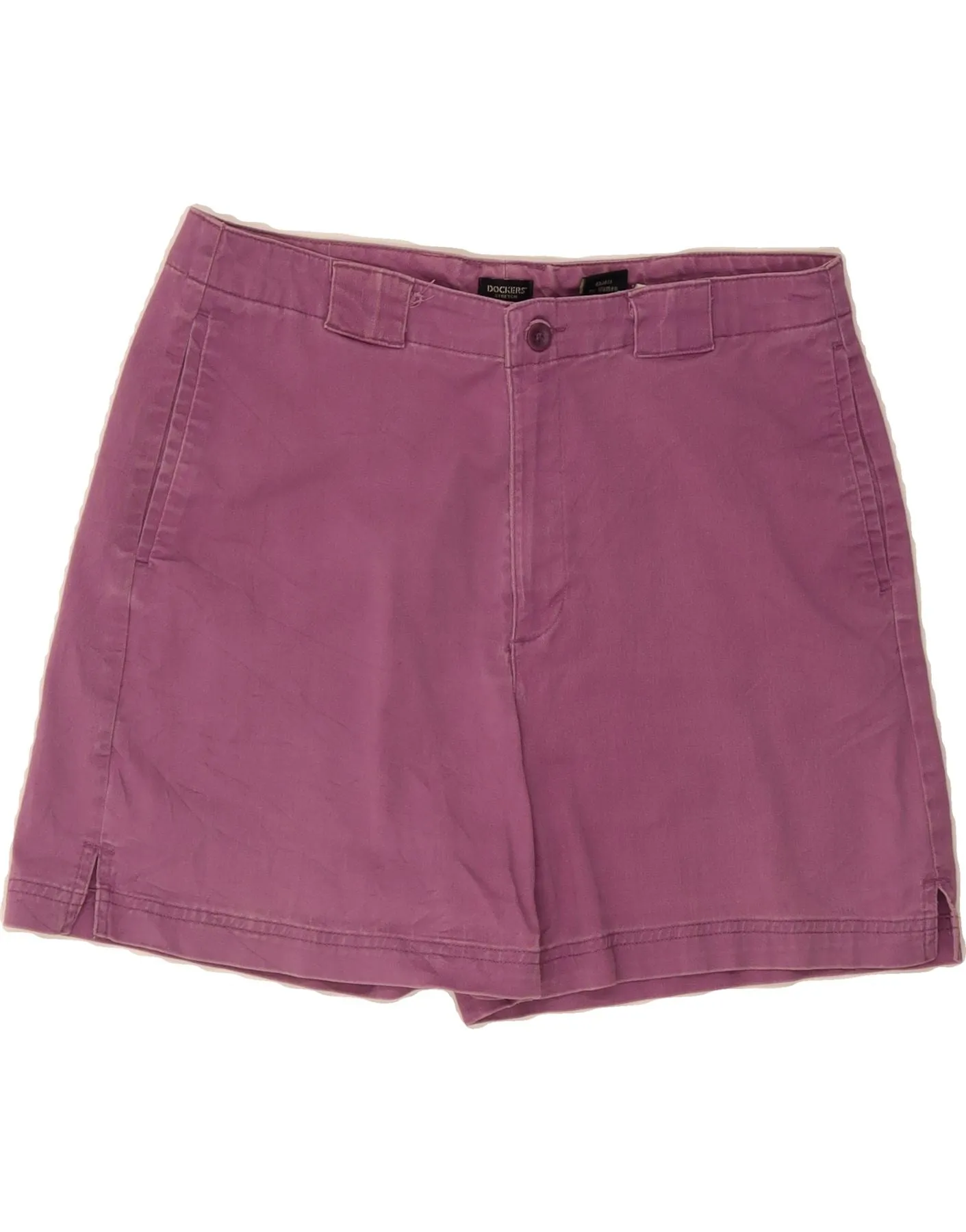 Functional Fashion DOCKERS Womens Khakis High Waist Chino Shorts US 12 Large W32  Purple