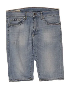 color block Cozy Feel GAS Womens Denim Shorts W32 Large  Blue Cotton