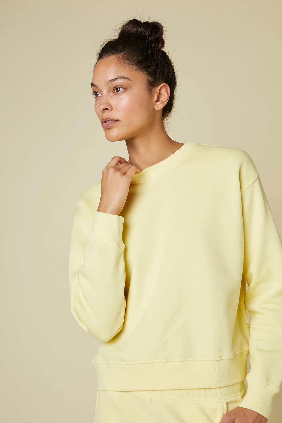 Clean Draping Warm Vibes YNEZ SWEATSHIRT