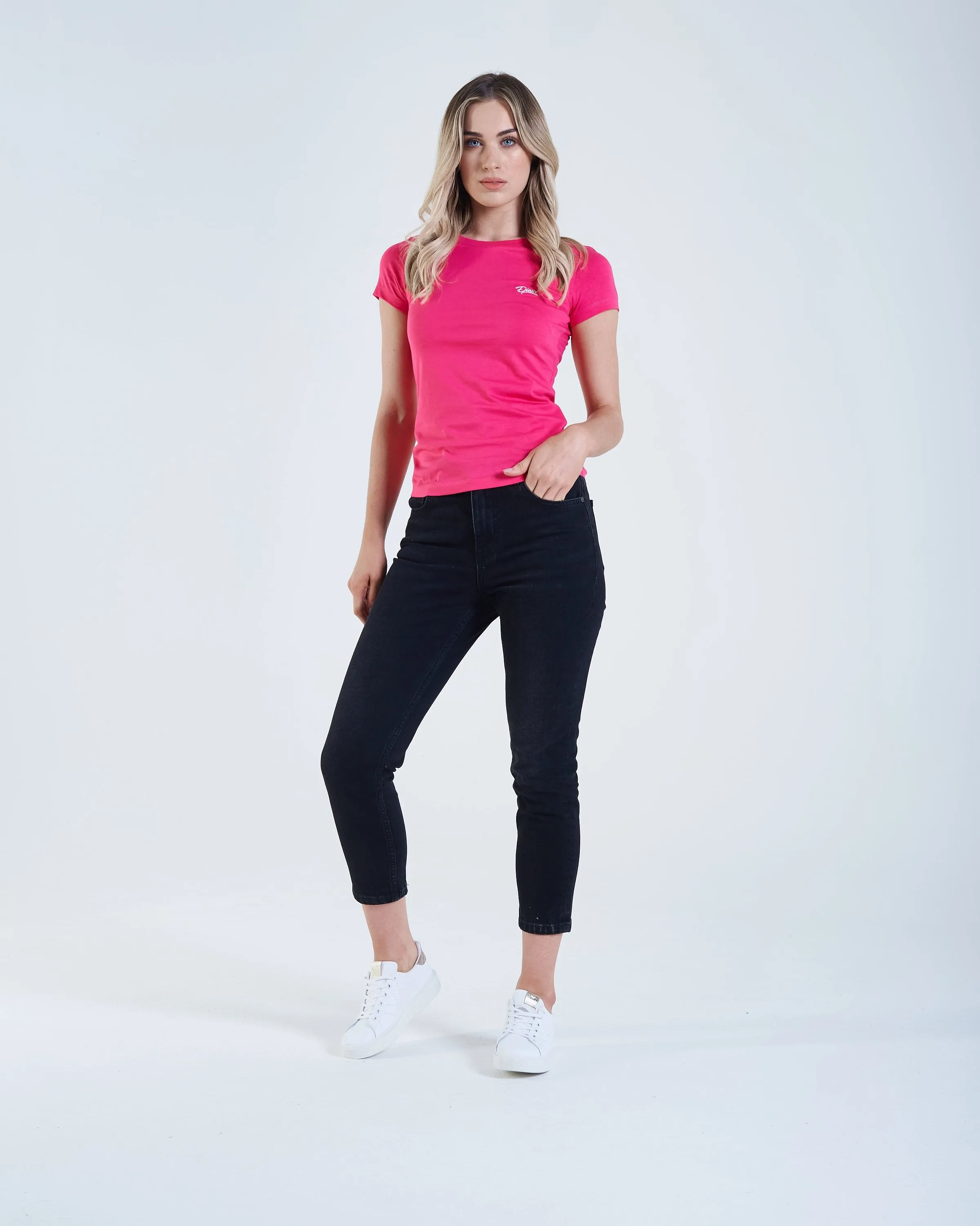 Cloda Basic T-Shirt Pink Glo All-Purpose Comfort Basic Layer