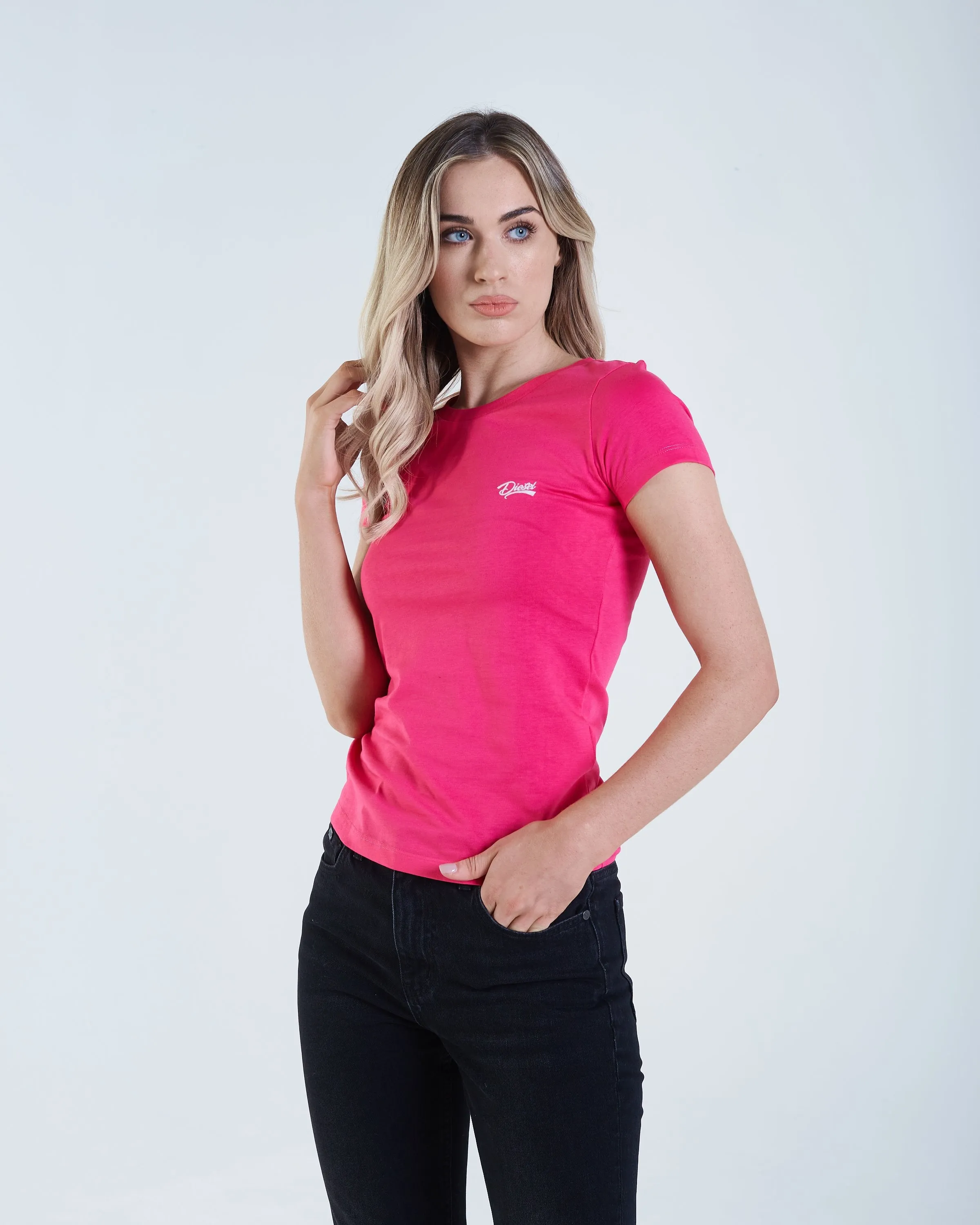 Cloda Basic T-Shirt Pink Glo Flexible Neckline