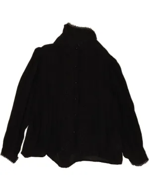 Weekend Outing VINTAGE Womens Shirt UK 22 3XL Black Viscose