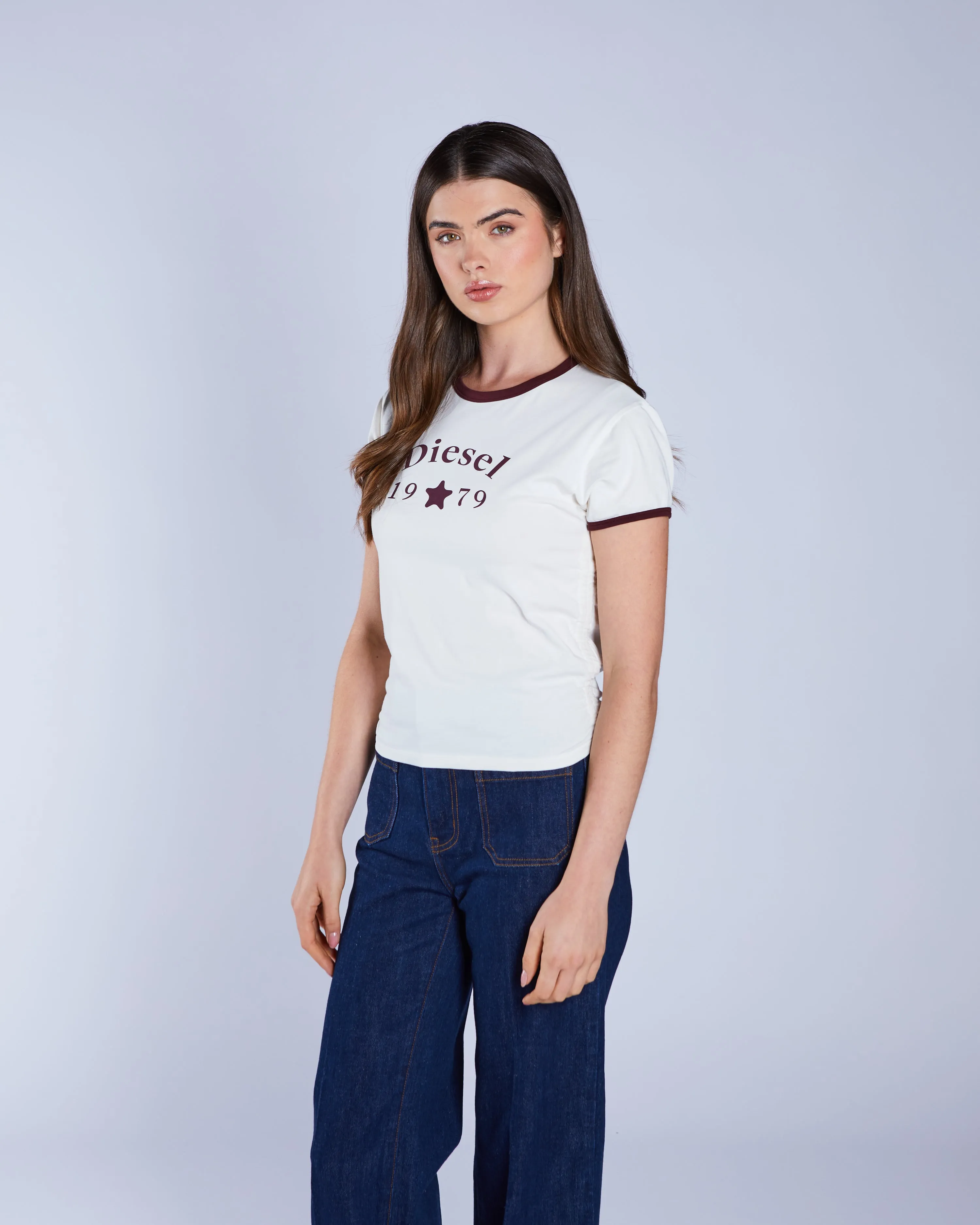 Brigitte Tee Chalk Flattering Shape Playful Vibes