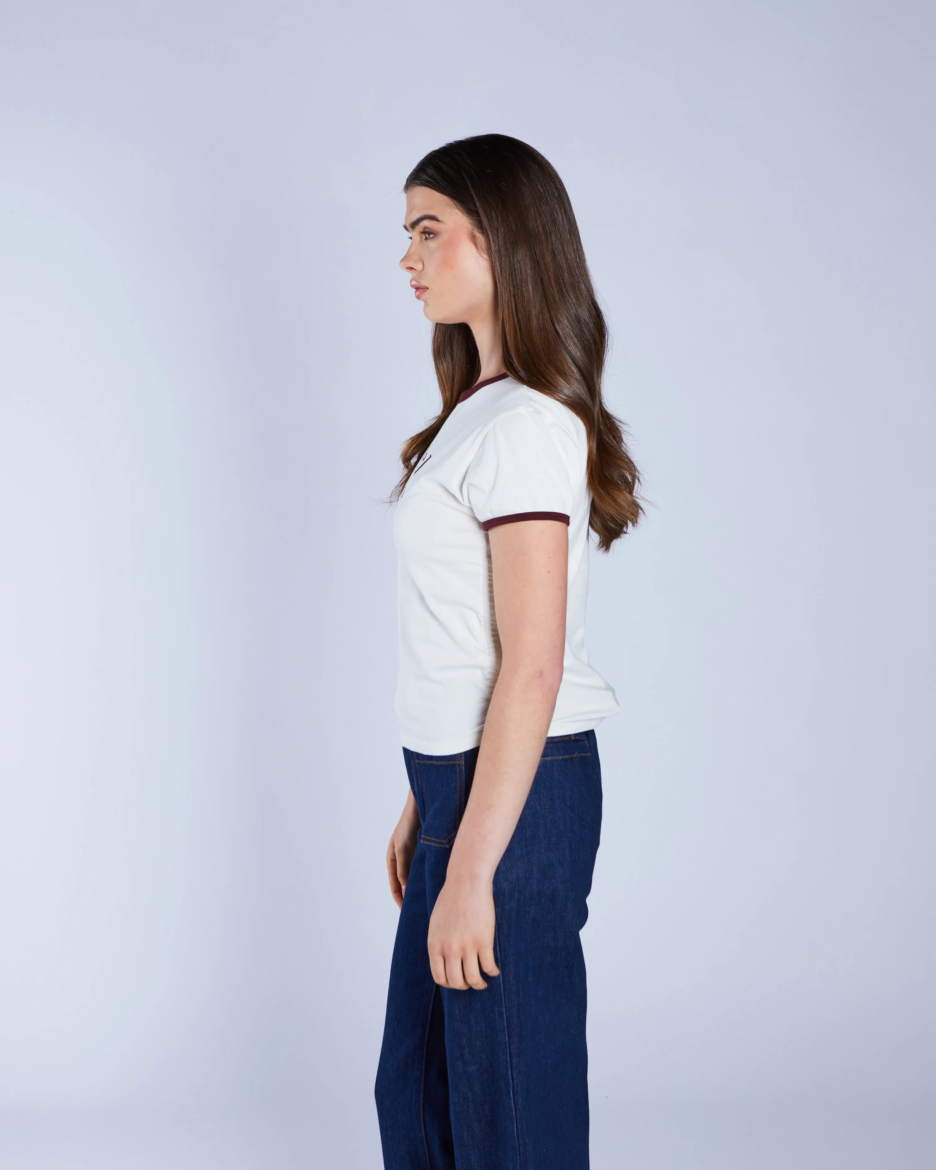 Brigitte Tee Chalk Breathable Comfort Design Vegan