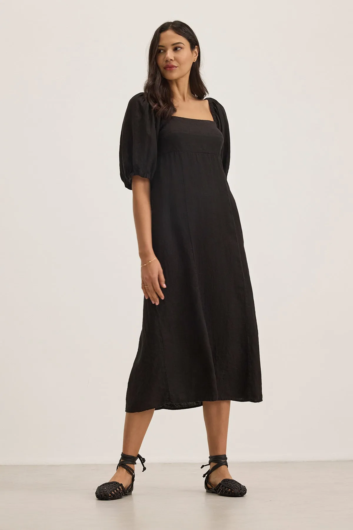 Urban Favorite Stylish party wear BROOKE LINEN DRESS