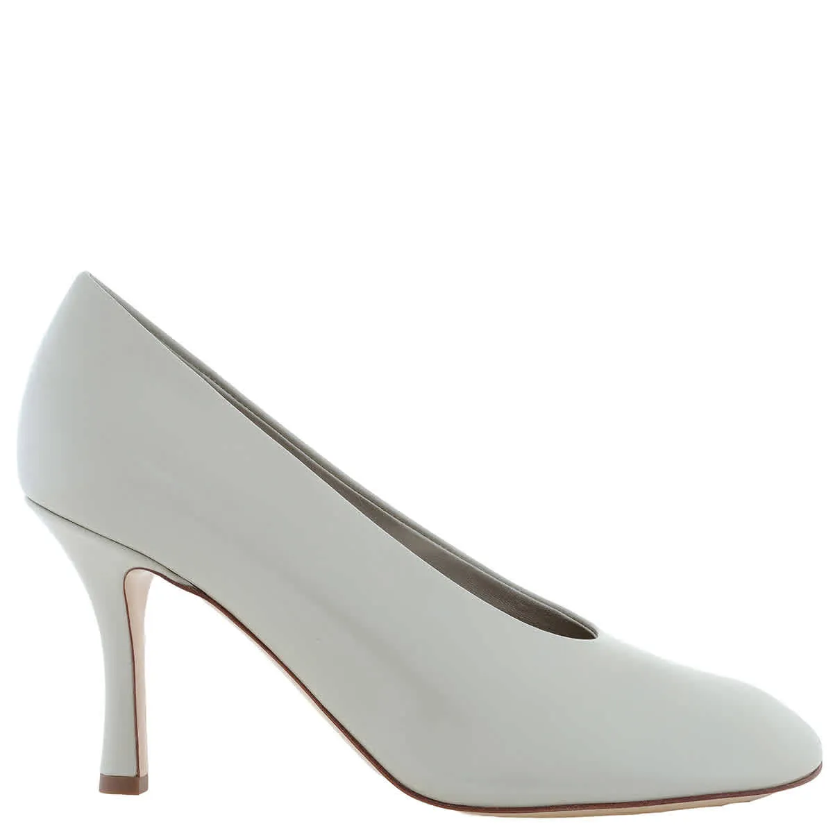 Burberry 85mm Slip-On Leather Pumps Multi Directional Refined