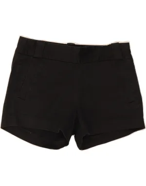 J. CREW Womens Chino Shorts US 0 XS W28 Black Cotton Multipocket Style Dressy look