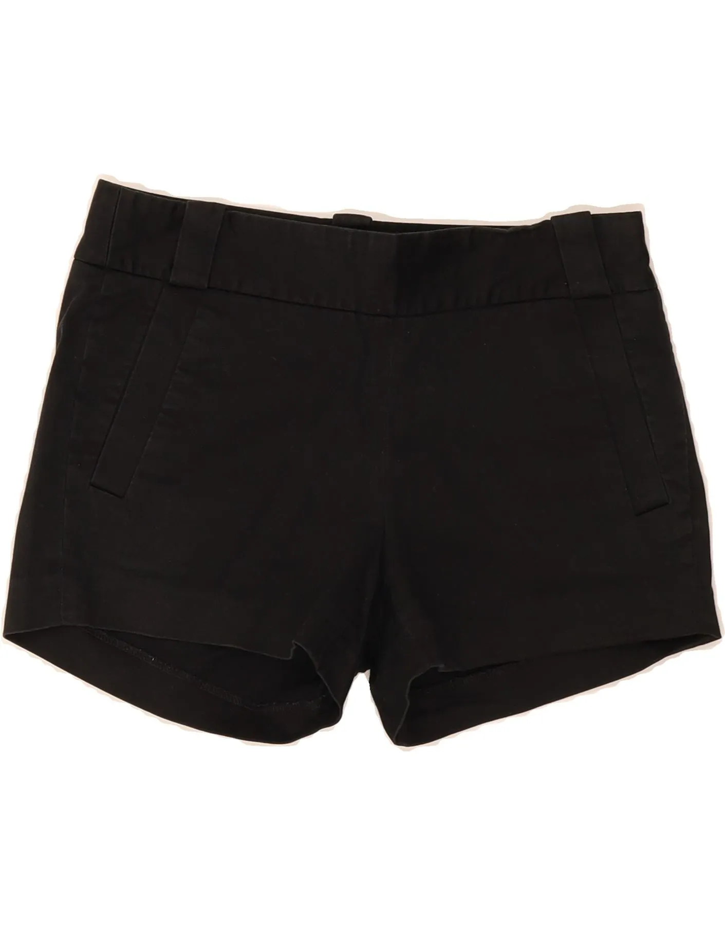 J. CREW Womens Chino Shorts US 0 XS W28 Black Cotton Multipocket Style Dressy look