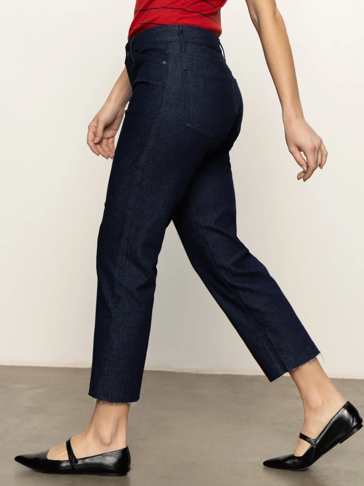 Light Waist Cadence 90'S Straight Crop Jeans Plot Twist
