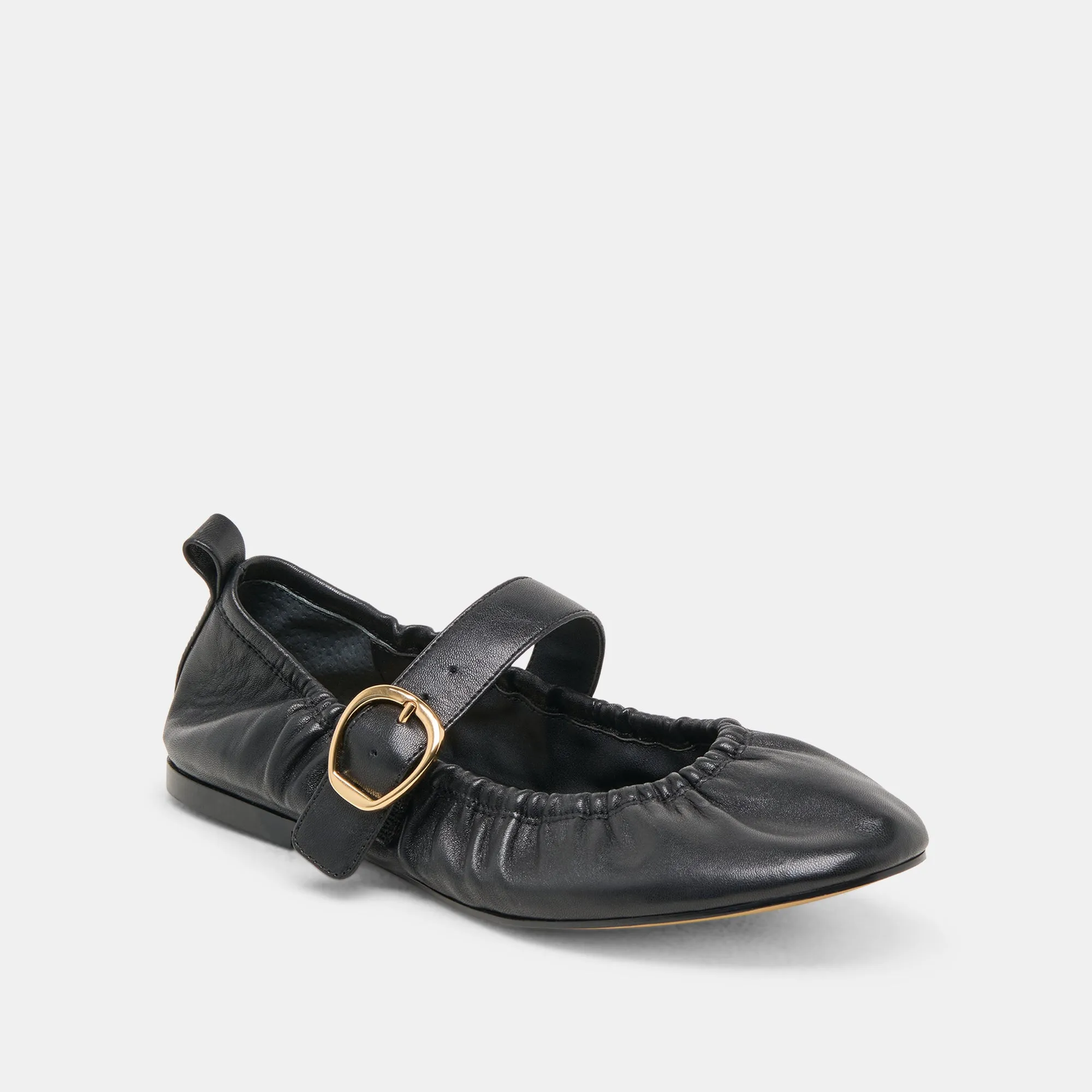 Well crafted Sand Ready CAELY BALLET FLATS BLACK LEATHER