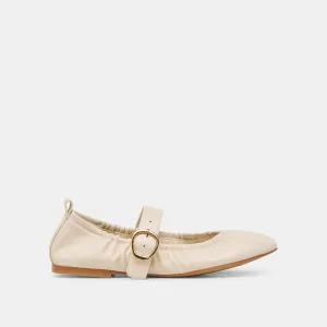 CAELY BALLET FLATS BONE LEATHER Travel Light