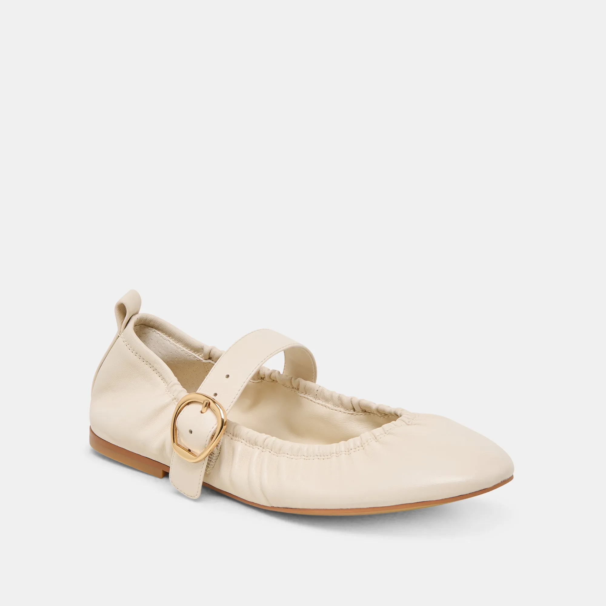 Train Ride CAELY BALLET FLATS BONE LEATHER