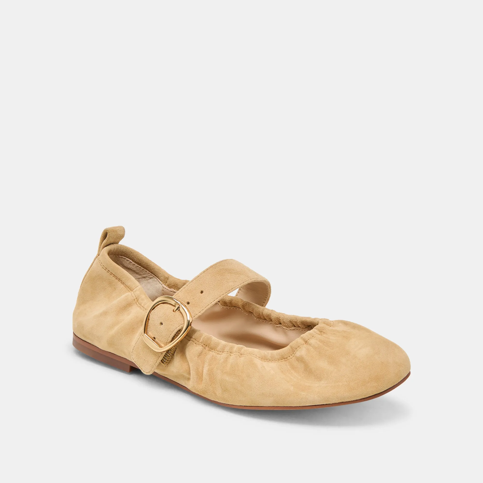 CAELY BALLET FLATS HONEY SUEDE Trade Day heel cup