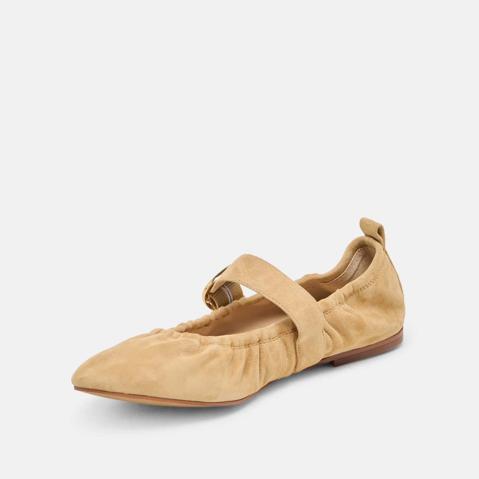 Lightweight Design CAELY BALLET FLATS HONEY SUEDE