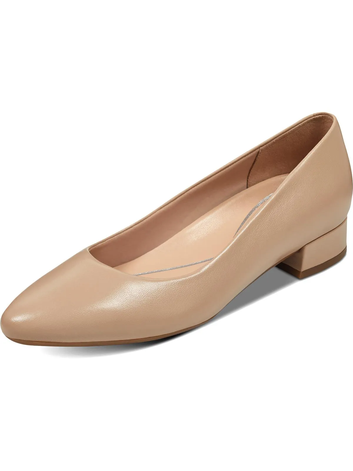 Strappy Design Caldise Womens Leather Low Heel Block Heels