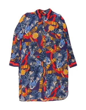 Country Charm ST. GERMAIN Womens Shirt Dress IT 48 XL Multicoloured Animal Print Viscose