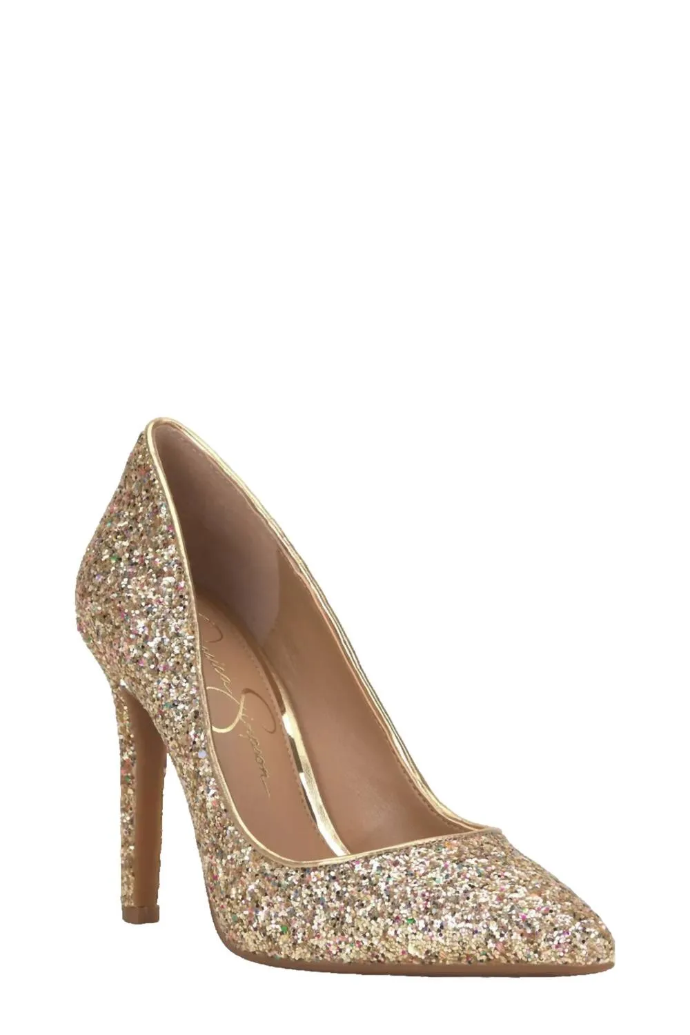 Soft Insole Cassani Pumps In Party Gold