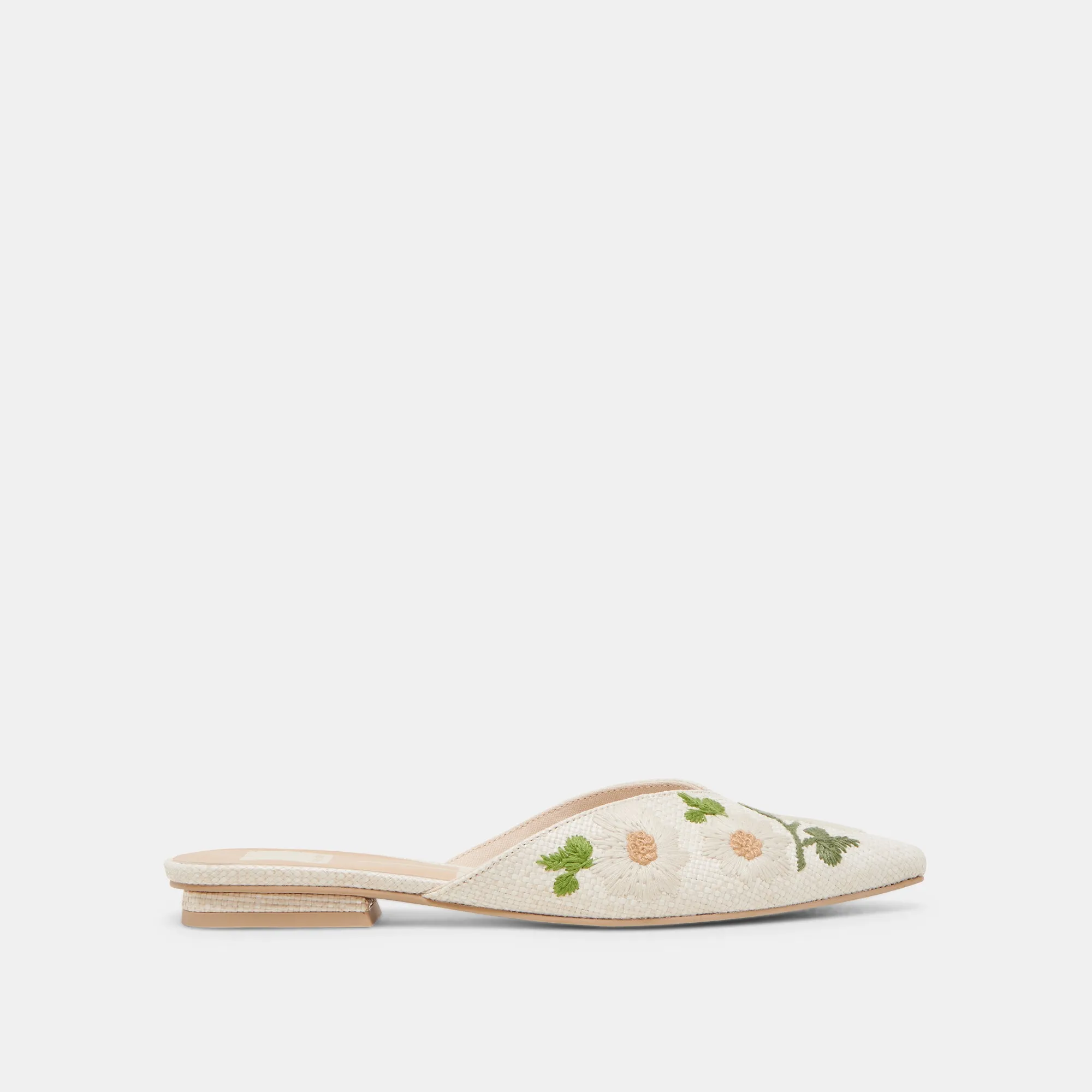 ELM FLATS WHITE FLORAL RAFFIA Shop Lane