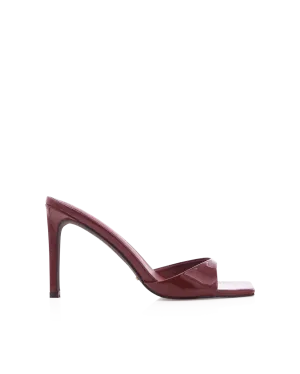 ESMERALDA - DARK CHERRY PATENT Luxurious Sandals