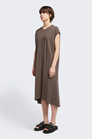 Gender Fluid Interchangeable-Detail Recess Dress Taupe