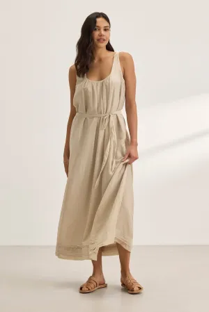 BAYOU SILK COTTON VOILE DRESS Boho Tone