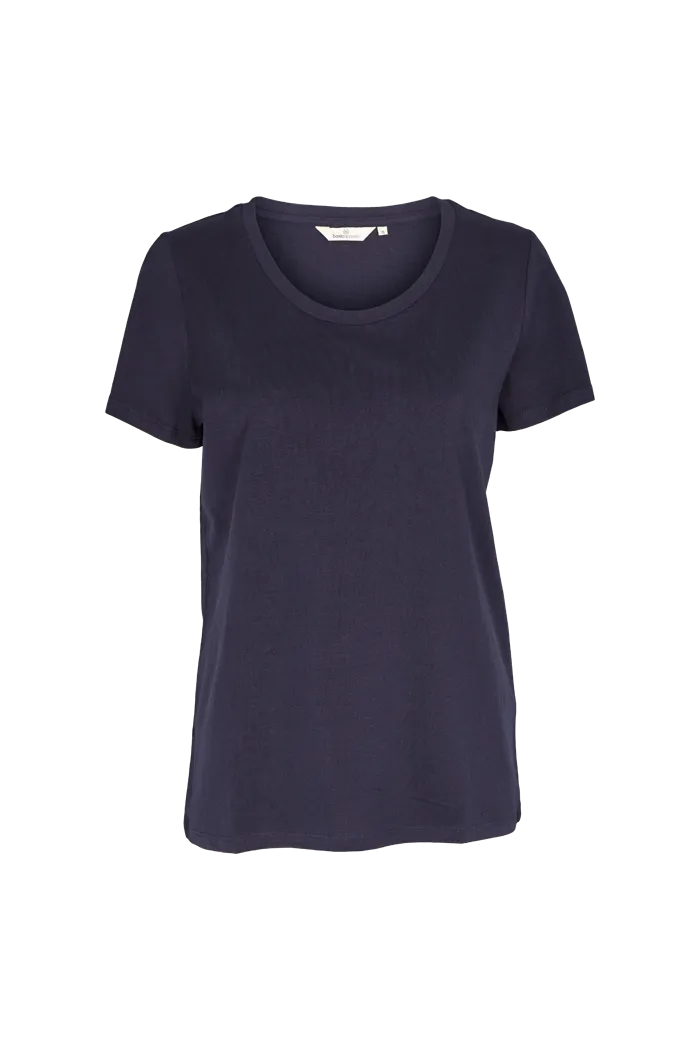 cycling outfit Durable Colorfast Finish Rebekka Tee - Navy