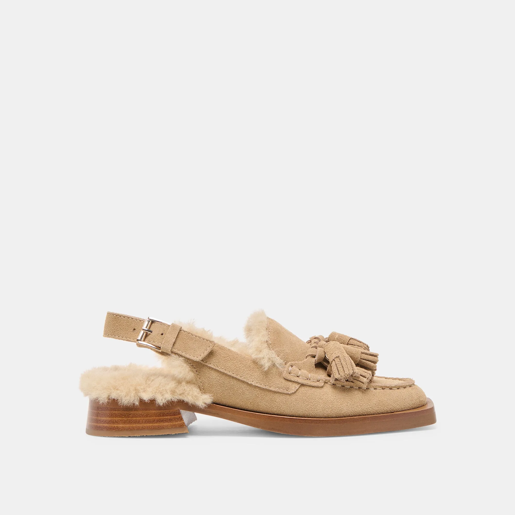 HAMLIT PLUSH LOAFERS DK TAUPE SUEDE Life Glow Library Mood