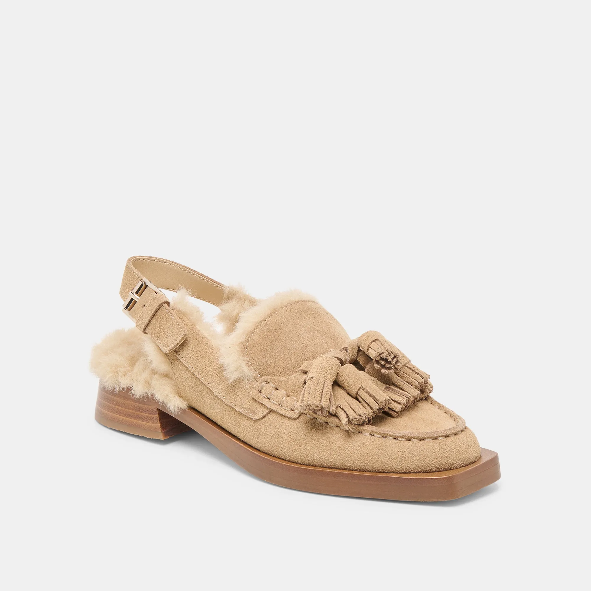 HAMLIT PLUSH LOAFERS DK TAUPE SUEDE Sleek Comfort