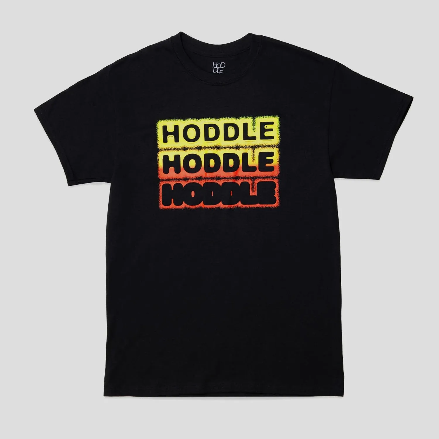 Sleek Layer Sporty Stretch Fit HODDLE "DECLINE" TEE BLACK