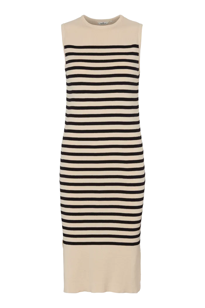 Sailor Tank Dress - Birch/Black Crisp Look