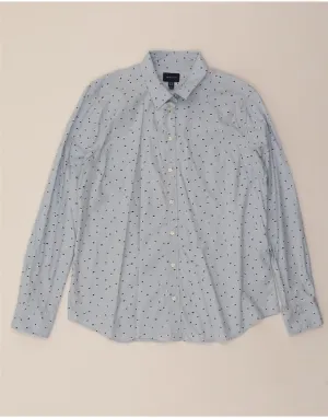 GANT Womens Shirt UK 20 2XL Blue Spotted Cotton Spring Break