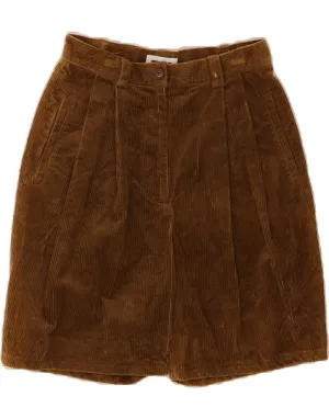 Urban Wear MOUCHE Womens High Waist Corduroy Shorts UK 12 Medium W26 Brown