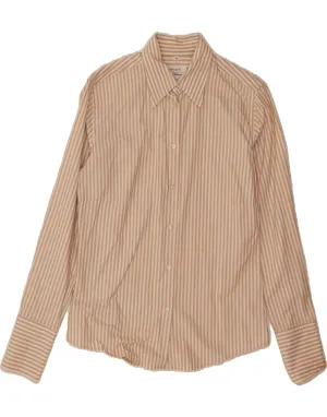 Odor Control Technology Active Wear MILANO Womens Shirt EU 38 Medium Brown Striped