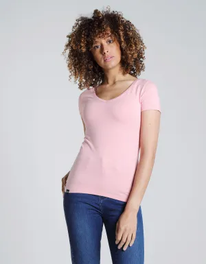 Clara V Neck Basic Blush Soft Finish Light Fashion