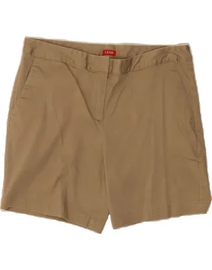 IZOD Womens Chino Shorts US 12 Large W32  Beige Cotton Tailored Style