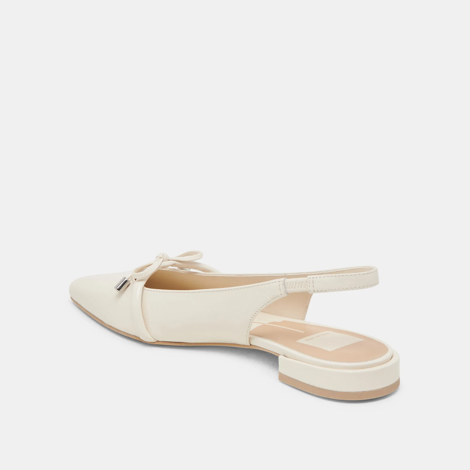 PAYGE FLATS OFF WHITE CRINKLE PATENT Home Style Wood Walk