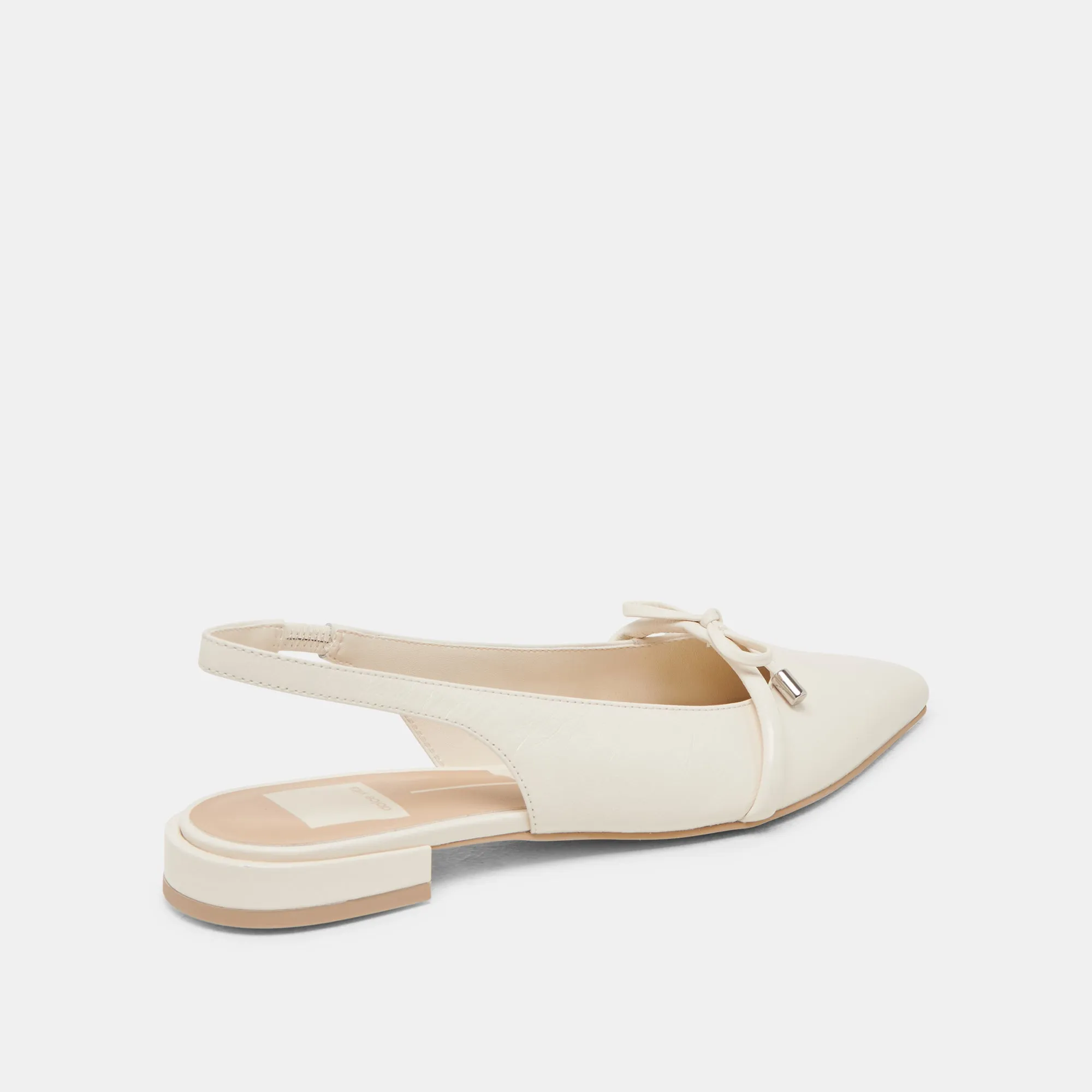 PAYGE FLATS OFF WHITE CRINKLE PATENT Support Walk All weather