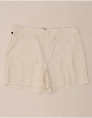 RALPH LAUREN Womens Casual Shorts US 14 XL W36  White Cotton Relaxed Vibe