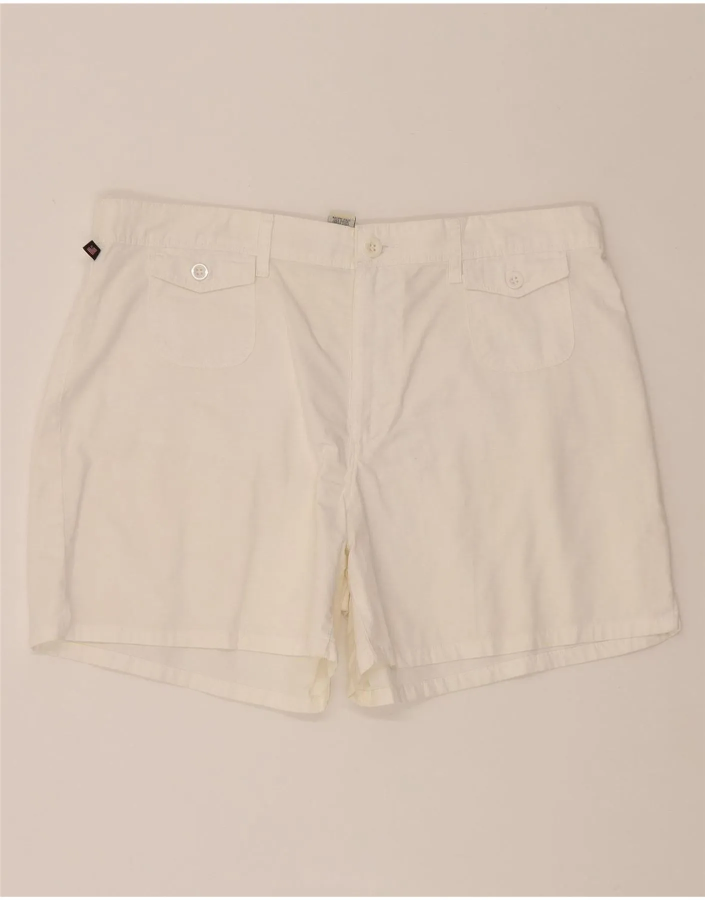 RALPH LAUREN Womens Casual Shorts US 14 XL W36  White Cotton Relaxed Vibe