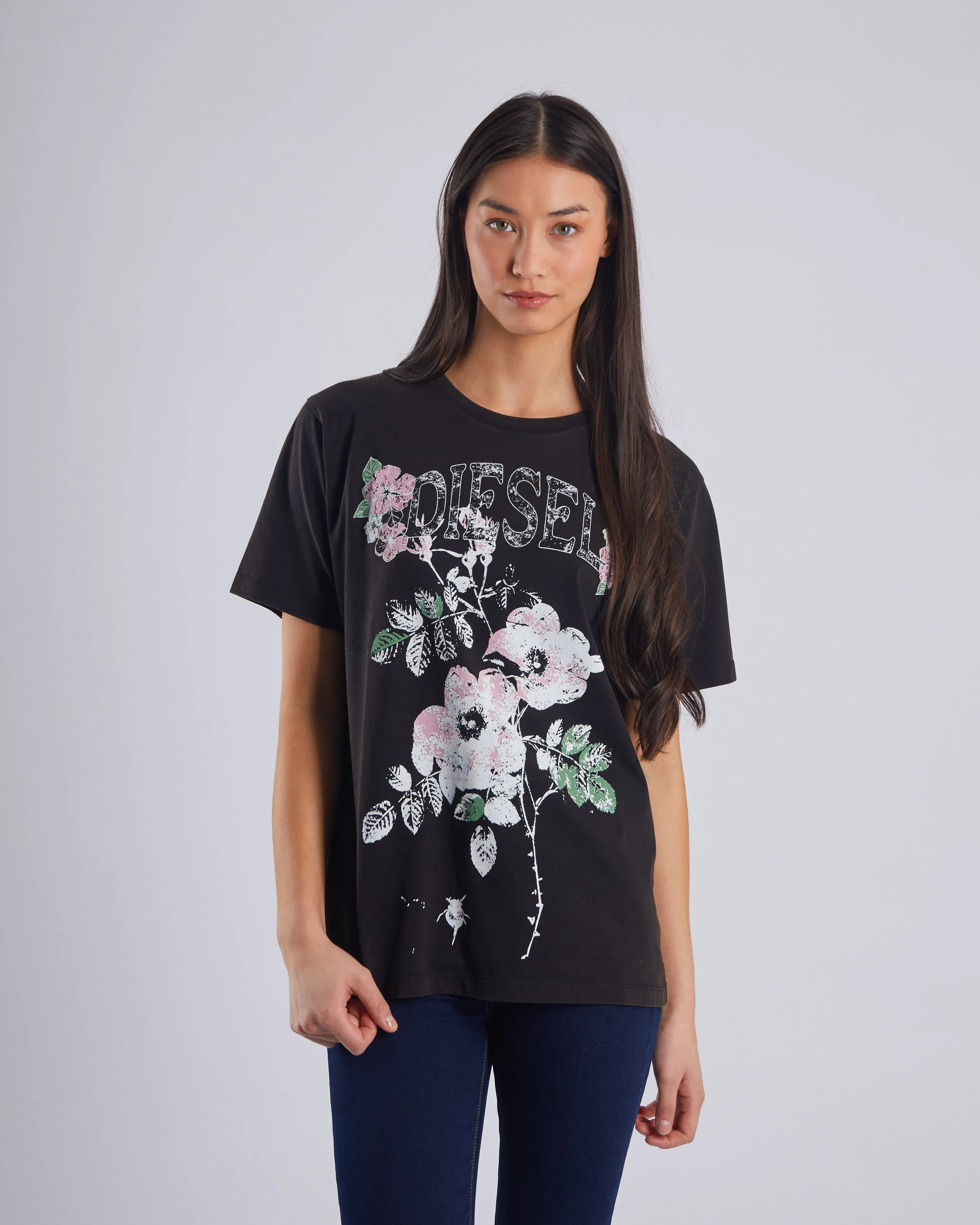 Silk combination City Fashion Look Lavanna Tee Black