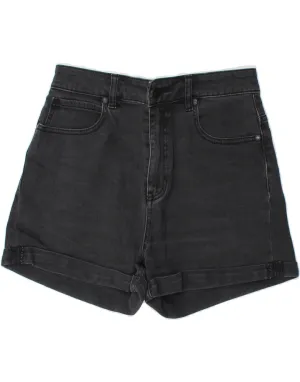 Multipurpose Utility LEE Womens Denim Shorts US 10 Large W27  Black Cotton