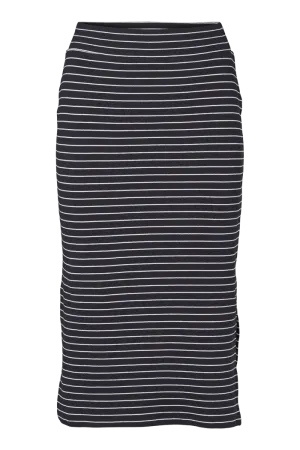 Craftsmanship Focus Sleek Styling Ludmilla Long Skirt - Black / bright white