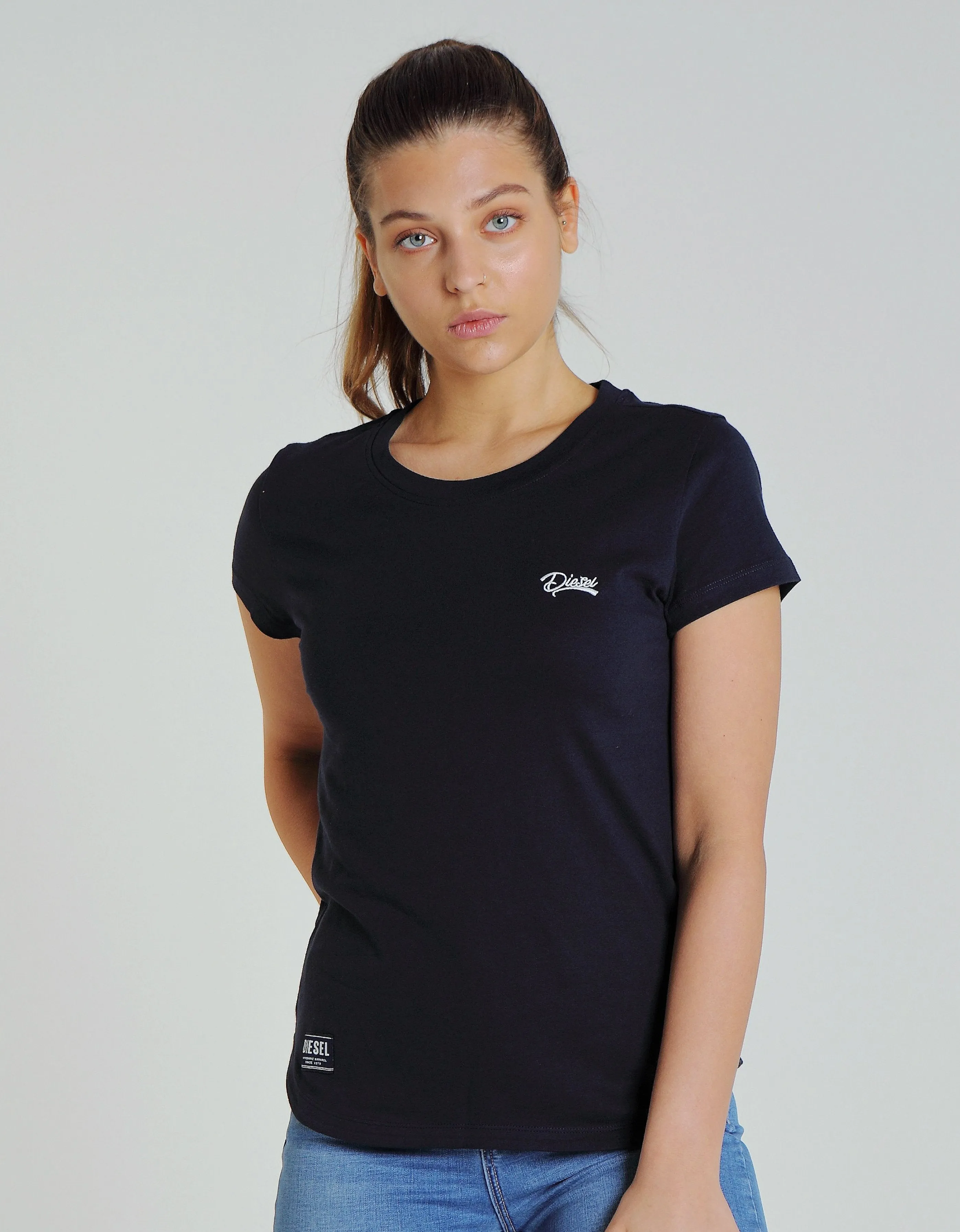 Minimal Fashion TemperatureControl Fabric Cloda Basic Tee Pure Navy