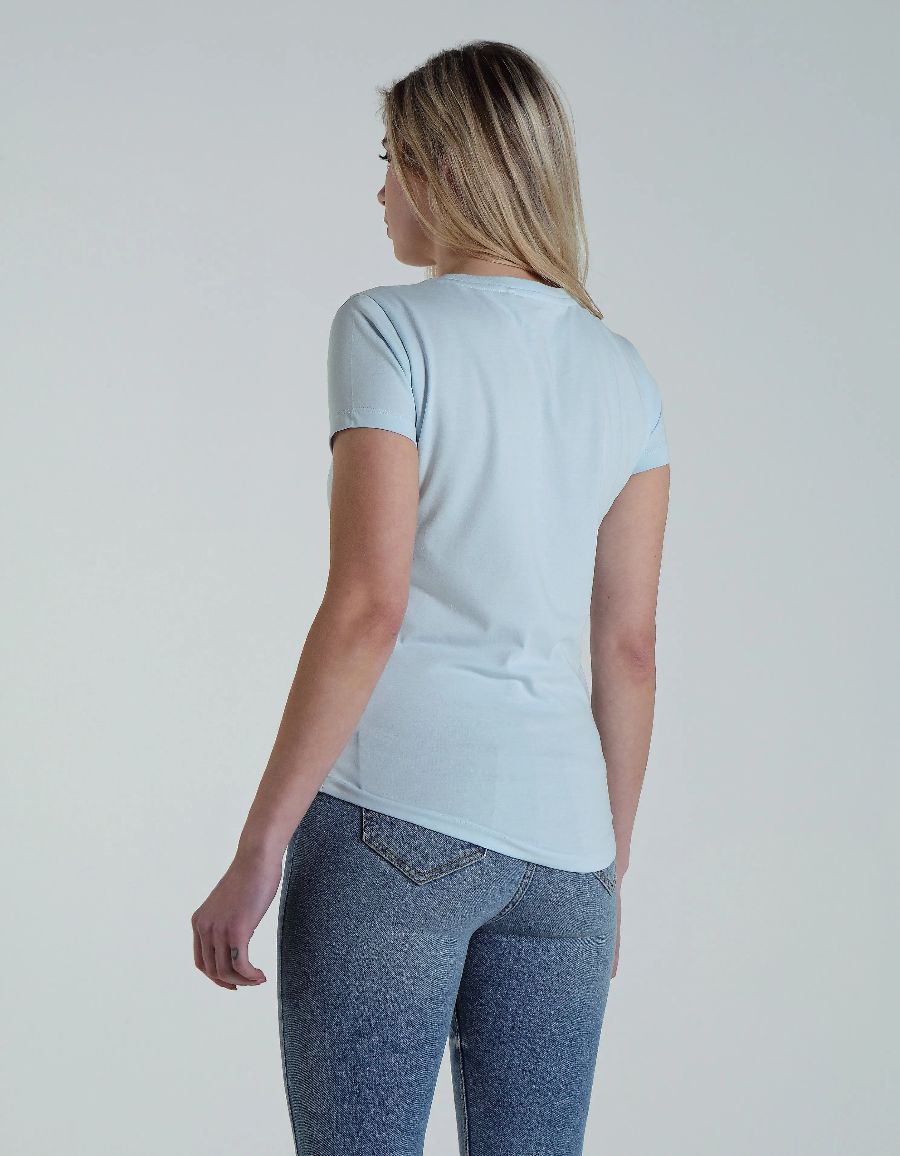 Cloda Tee Ballad Blue Fashionable Fit Relaxed Waist