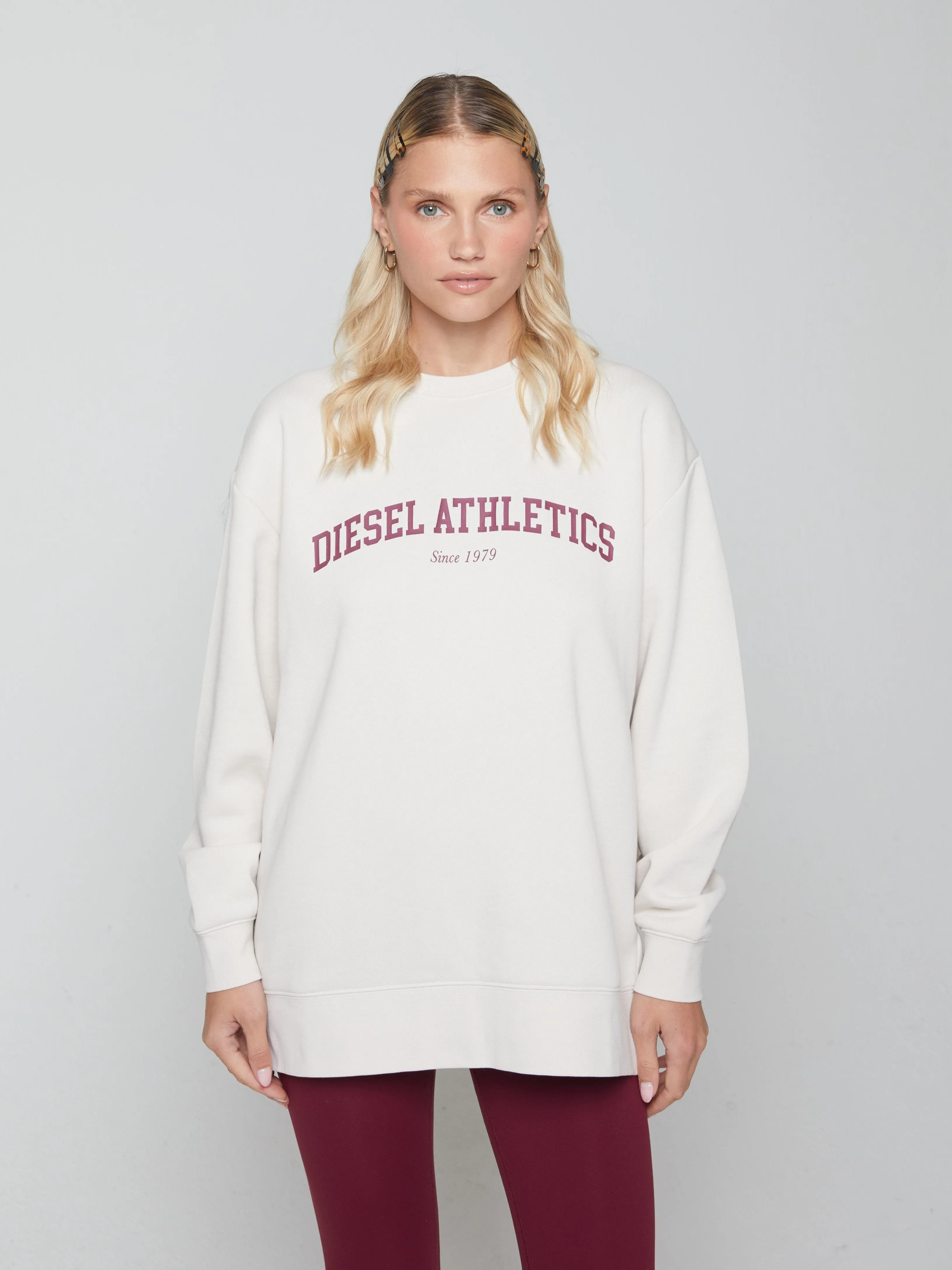 Rosa Sweatshirt Stone White ring accents