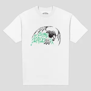 Come Sundown Grapnel Tee - White Heavyweight Weave